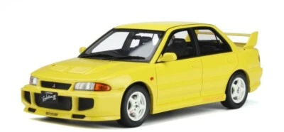 Coche de carretera modelo Otto 382 Mitsubishi Evo 3 resina amarilla 1995 edición limitada 1:18 Foto 1 de 4