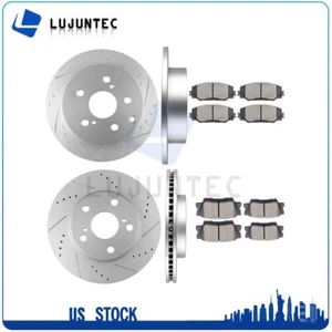 Front Rear Brake Rotors And Metallic Pads For Lexus HS250h 2006-2018 Toyota RAV4 - Bild 1 von 12