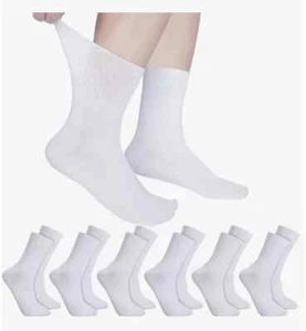 6 & 12 Paar nicht elastische Diabetikersocken locker weicher Griff Oberteil Erwachsene UK 6-11 für Herren - Bild 1 von 8