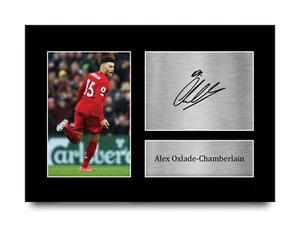 Alex Oxlade-Chamberlain Signed A4 Framed Printed Autograph Liverpool LFC Print - Picture 1 of 17
