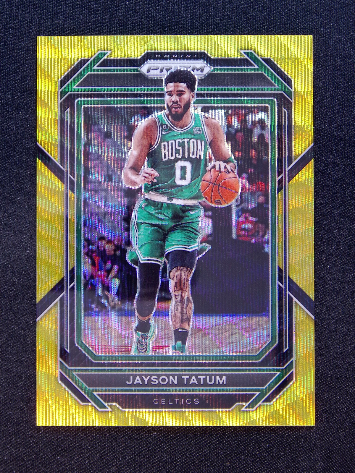 2022-23 Panini Prizm Jayson Tatum #17 Gold Wave /10