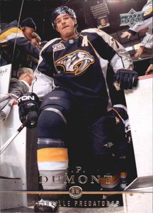 2008-09 Upper Deck Predators Hockey Card #363 J.P. Dumont