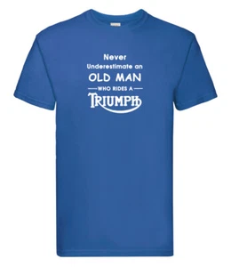 TRIUMPH T Shirt/Motorbike/Motorcycle/bikes/birthday/gift for him/dad/Christmas - Picture 1 of 5