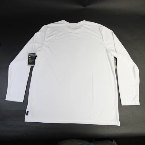 Oregon Ducks Nike Dri-Fit Long Sleeve Shirt Men's White Used Cover