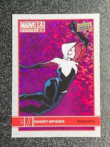 2021-22 UD Marvel Annual #32 π₯ GHOST-SPIDER GWEN ePACK ACHIEVEMENTS MAGENTA π₯ - Foto 1 di 2