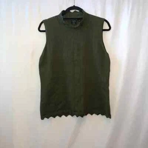 Devotion By Cyrus Green Pointelle Scallop Trim Top Size Large NWT - Picture 1 of 4