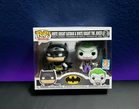 SDCC 2021 Pop DC Batman White Knight Batman Joker PX 2PK Funko Limited Exclusive Cover