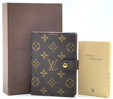 Authentic  Louis Vuitton Monogram Agenda PM R20005 Notebook W/Box NS030579