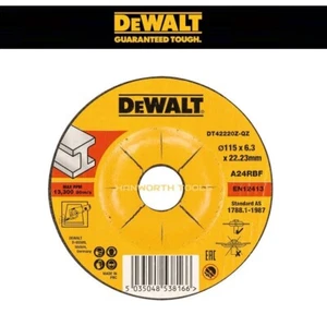 DeWalt 115mm Grinding Disc For Metal Steel 6.3mm Thick Abrasive 4.5 " inch - Picture 1 of 14