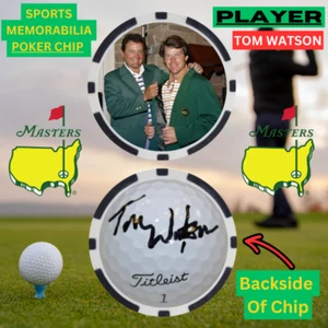 1977 Masters Winner Tom Watson Poker Chip With Signature - Picture 1 of 2