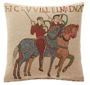 Bayeux Chevaux Tapestry Pillow Made In France NWT - Picture 1 of 1