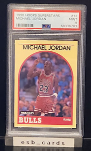1989-90 Michael Jordan Chicago Bulls NBA Hoops Superstars #12 PSA 9 MINT