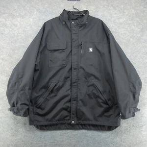 Carhartt Jacke Herren 2XL Schwarz C72 Shoreline Wasserdicht Atmungsaktiv Nylon Canvas - Bild 1 von 16