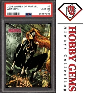 ARACHNE PSA 10 2008 Rittenhouse Archives Women of Marvel #2 C3 - Picture 1 of 2