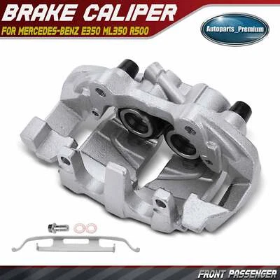Pinza de freno delantera derecha con soporte y pistón de metal para Mercedes-Benz E350 ML350 Foto 1 de 4