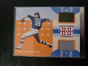2019 Panini Chronicles Hometown Heroes Memorabilia Chris Paddack Rookie Padres - Picture 1 of 2