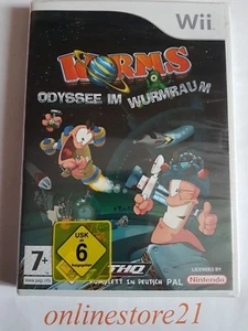 Worms Odissea IN Wurmraum Nintendo Wii Tedesco - Foto 1 di 2