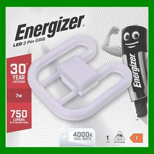 1x 7W (=16W Retrofit Replacement) LED GR8 2 pin 4000K 2D Light Bulb Double D - Picture 1 of 9