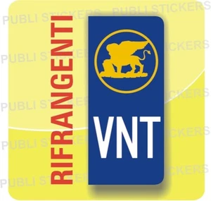 ADESIVO TARGA EUROPEA PER AUTO O CAMION CON SIMBOLO E SIGLA REGIONE VENETO  - Imagen 1 de 2