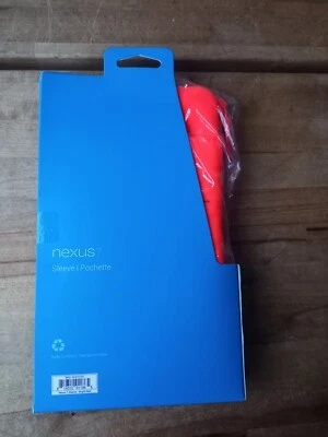 Google Nexus 7 Neon Orange CaseSleeve Zipped with Faux Fur Lining Brand NEW - Image 1 of 4