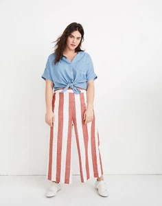 Madewell Huston kurze Hose zum Überziehen rot kräftige Streifen Größe XS EUC - Bild 1 von 6