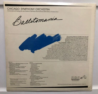 BALLETOMANIA LP Sealed Solti Martinon Reiner Rodzinski CSO Roussel Prokofiev - Image 1 of 2