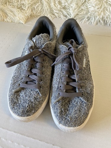 Sneakers Puma scamosciate Elemental da donna grigie fuzzy taglia 5 5 scarpe sportive pelose shag
