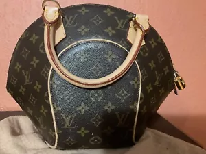 Louis Vuitton LV Monogram Ellipse PM Handbag Authentic Canvas Bag Great Pre own - Picture 1 of 4