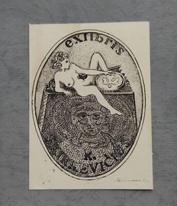 exlibris Exlibris Akt Radierung Kunst Blumkin signiert - Bild 1 von 1