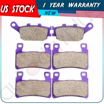 Pastillas de freno delanteras y traseras de fibra de carbono para HONDA 2004-2006 CBR 600 F4i Sport Foto 1 de 4