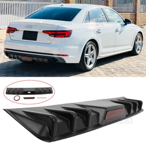 34" Shark Fins Rear Diffuser Bumper Spoiler Lip For Audi A3 A4 A5 A6 A7 A8 Q3 Q5 - Bild 1 von 11