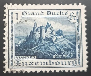 Luxembourg 1925 Scott # LU 127 Vianden Castle Used Lot 204 - Picture 1 of 2