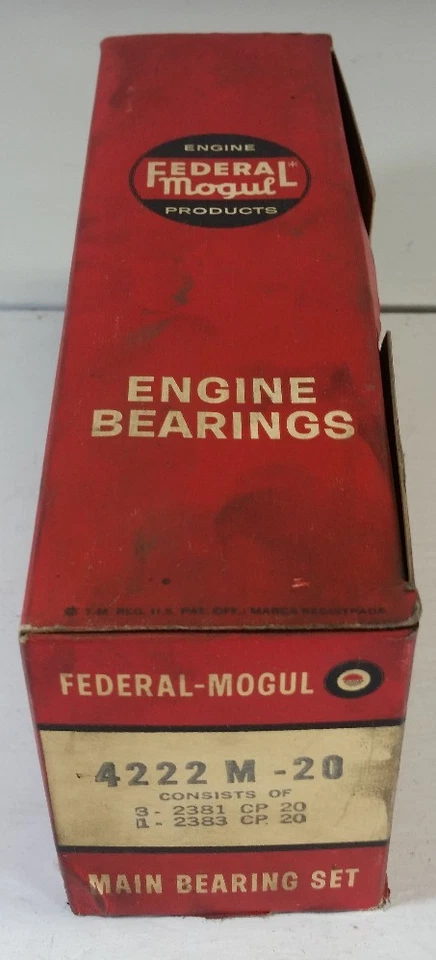 60-72 Ford Comet Fairlane Falcon Mustang Ranchero 144 170 200 основные подшипники 002 - Изображение 1 из 2