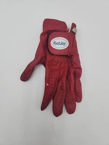 VINTAGE FOOT-JOY WEATHER-SOF GOLF GLOVE SOFT RED - Picture 1 of 3