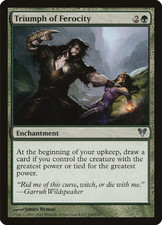 Magic the Gathering (MTG) Green - x4 Triumph of Ferocity - Avacyn Restored