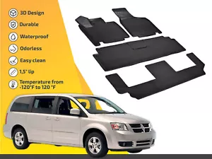 Floor Liners Mats Tray For Dodge Grand Caravan 2008-2020 Full Set Custom - Picture 1 of 9