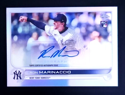 2022 Topps Chrome Update Auto Ron Marinaccio #AC-RMA Rookie Auto RC - Image 1 of 2