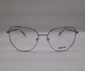 Just Cavalli JC0884 016 Silver Metal Cat Eye Optical Eyeglasses Frame 54-17-140 - Picture 1 of 5