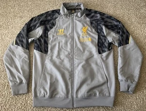 LFC Liverpool Premier Warrior 2013 2014 Training Full Zip Jacket Gray Men Medium - Picture 1 of 12