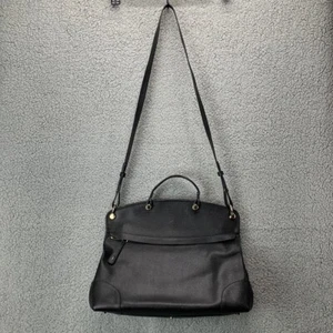 Furla Nikole Piper Tote Bag Women’s Black Leather Structured Shoulder Purse - Picture 1 of 15