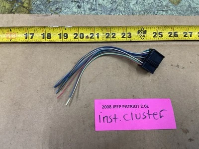 2007-2009  Jeep Patriot Instrument Cluster Black Large Wiring Connector - Image 1 of 4