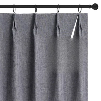42x84 Inch Blackout Curtains - Thermal Insulated Pinch Pleated Drapes, 100% L... - Image 1 of 4