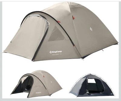 Tienda de campaña KingCamp para 4 hombres, tienda domo ultraligera impermeable, compacta nueva Foto 1 de 4