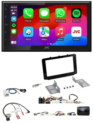 JVC Bluetooth USB Lenkrad 2DIN DAB Autoradio für Toyota Hilux 16-20 USB - Bild 1 von 4