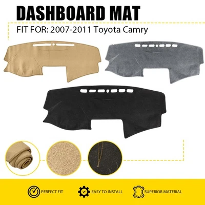 Alfombrilla para tablero de instrumentos alfombrilla para interior de automóvil Toyota Camry 2007-2011 EE. UU. Foto 1 de 4
