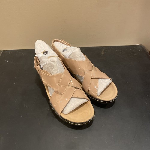 Clarks Collection Ultimate Comfort scarpe donna ammortizzate sandalo tacco misura 7W