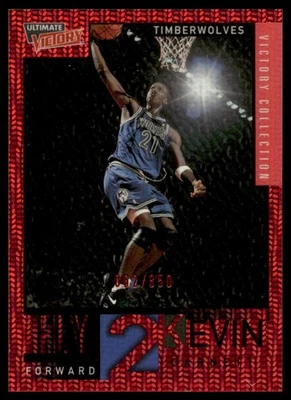 2000-01 UD Ultimate Victory Red Fly 2 Kevin Garnett/350 Wolves #79 A1 Foto 1 de 2