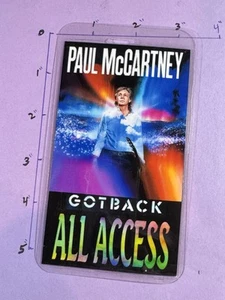 Paul Mccartney Commemorative Got Back Tour All Access Backstage Pass & Lanyard - Picture 1 of 3