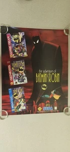 1995 Sega The Adventures Of Batman & Robin Werbeposter 22"x28" RAR! - Bild 1 von 10