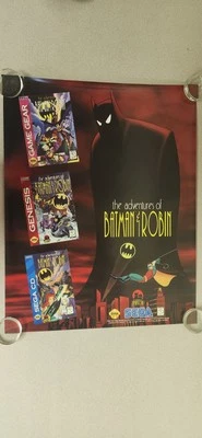 1995 SEGA The Adventures Of Batman & Robin Promotional Poster 22"x28" RARE! - Image 1 of 4